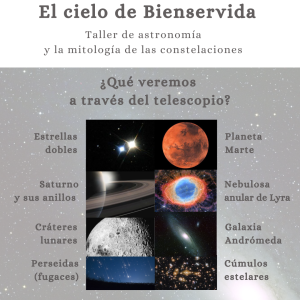 El cielo de Bienservida: Taller de astronomía y mitología de las constelaciones