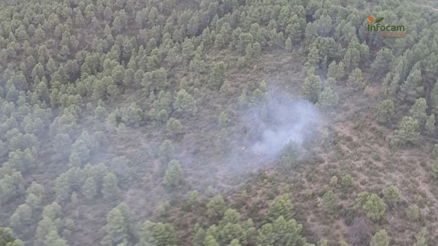 foto infocam incendio Letur.