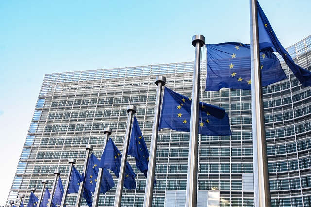 BAnderas Europeas Bruselas.