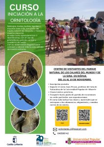 El Parque Natural de los Calares del Mundo y de la Sima acoge un curso gratuito de iniciación a la ornitología del 21 al 23 de noviembre