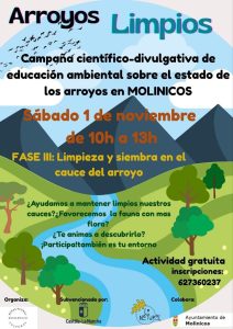 Éxito de participación en la tercera fase del proyecto “Arroyos Limpios” en Molinicos