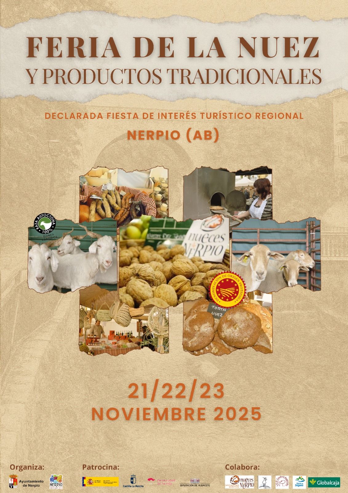 CArtel anunciador de la Feria de la Nuez de Nerpio 2025