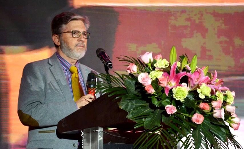Javier Márquez de Tierra Verde en un acto.