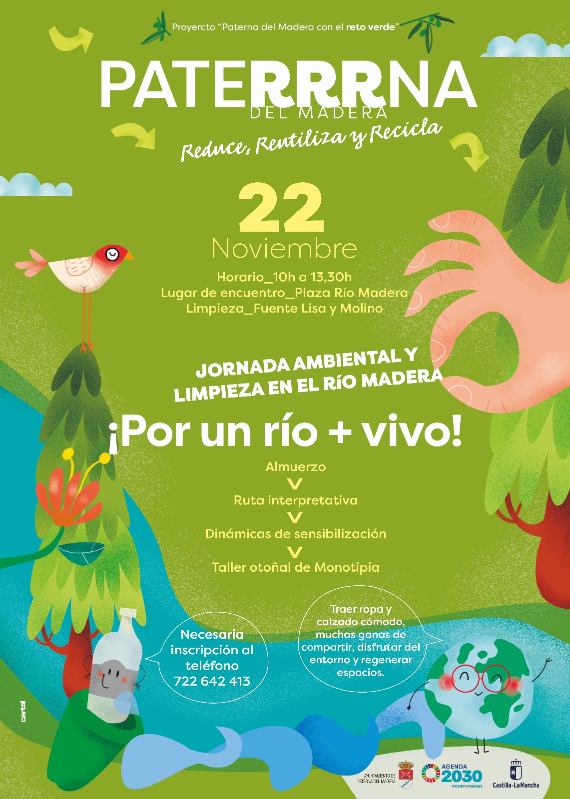 Cartel actividad en Paterna del Madera.