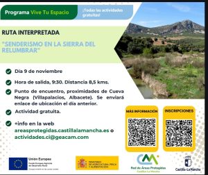 El Parque Natural de los Calares del Mundo y de la Sima propone tres actividades gratuitas para disfrutar de la naturaleza en noviembre