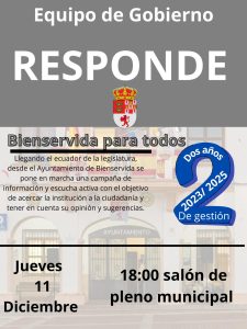 Bienservida pone en marcha una campaña de escucha activa para acercar la política al pueblo