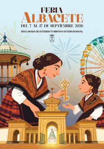 Publicado el cartel oficial de la Feria de Albacete 2026: una creación de Carlos Pérez inspirada en Chinchilla de Montearagón