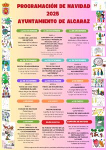 Alcaraz presenta su programación de Navidad 2025 con actividades para todas las edades del 19 de diciembre al 5 de enero.